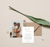 Photo Wedding Announcement | Photo Elopement Announcement