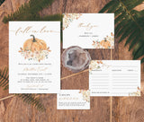 Fall Bridal Shower Invitation | Pumpkin Invite Template 
