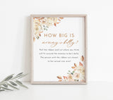 How Big Is Mommy's Belly Game | Fall Baby Shower