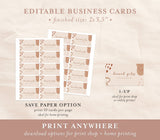 Terracotta Small Business Card | Boutique Business Card Template