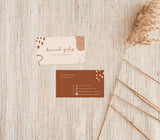 Terracotta Small Business Card | Boutique Business Card Template