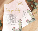 Desert Books for Baby Card | Book Request Insert Template 