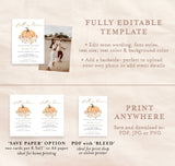 Fall Bridal Shower Invitation Template | Fall in Love Shower Invite