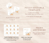 Fall Shower Favor Tag Template | Round Favor Tags