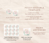 Fiesta Shower Thank You Shower Favor Tag | Editable Favor Tag Template