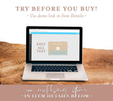 Boho Small Business Gift Certificate | Editable Gift Card Template