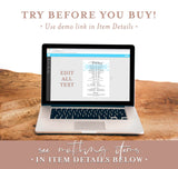 Wedding Party Timeline | Printable Wedding Day Schedule