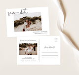 Photo Save the Date Postcard Template | Polaroid Save the Date Invite