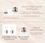 Photo Save the Date Postcard Template | Polaroid Save the Date Invite