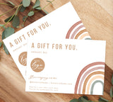 Rainbow Small Business Gift Certificate | Boho Rainbow Watercolor