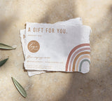 Rainbow Small Business Gift Certificate | Boho Rainbow Watercolor