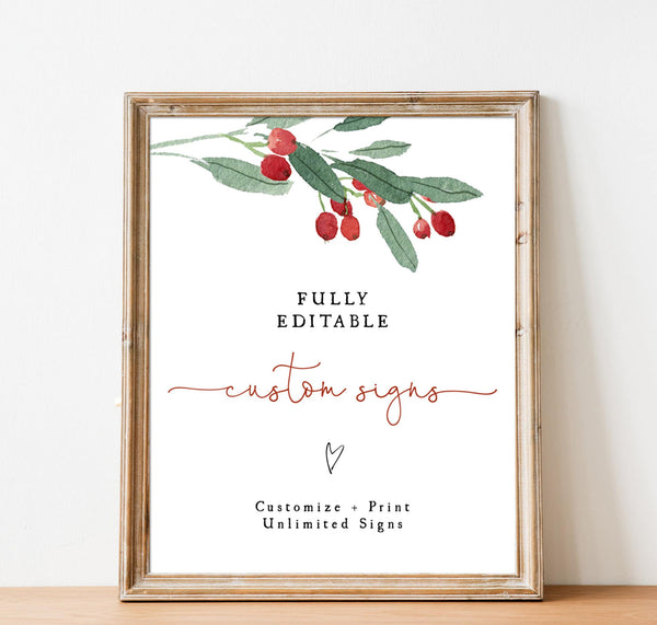 Holiday Custom Signs | Christmas Welcome Sign 