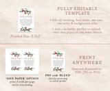Winter Books for Baby Card | Rustic Holiday Book Request