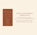 Digital Rehearsal Dinner Invitation | Minimalist Wedding Rehearsal Invite