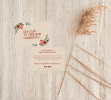 Boho Small Business Thank You Card | Winter Thank You Card Template