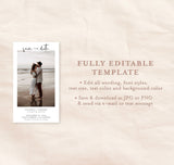 Save the Date Text Invite Template | Minimalist Save the Date