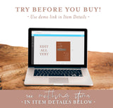Terracotta Wedding Program | Fall Wedding
