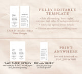 Wedding Door Hanger | Welcome Letter & Itinerary