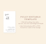 Modern Save the Date Text Invite | Minimalist Save the Date Evite