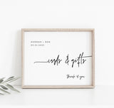 Minimalist Wedding Sign Template | Customizable Wedding Signage