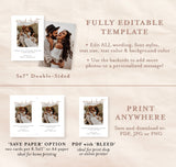Married and Bright Christmas Card | Minimalist Christmas Photo Card