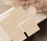 Boho Hair Tie Cards Card | Editable Hair Tie Favor Card Template