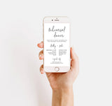 Digital Rehearsal Dinner Invitation | Modern Minimalist Wedding Rehearsal Evite
