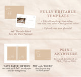 Photo Save the Date Postcard Template | Polaroid Save the Date Invite