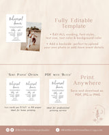 Minimalist Rehearsal Dinner Invitation Template | Minimal Wedding Rehearsal Invite