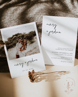 Minimalist Wedding Invitation Template | Editable Minimalist Wedding Invite