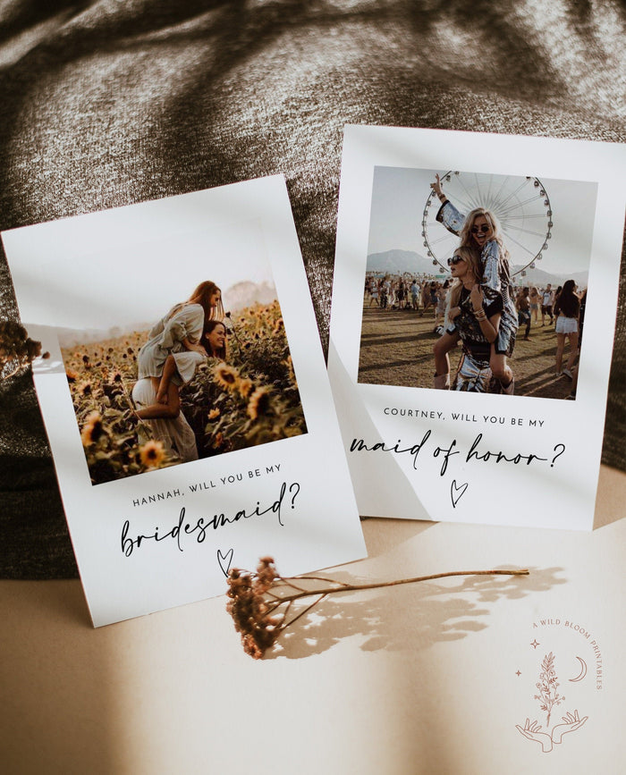 Will You Be My Bridesmaid | Bridesmaid Photo Card