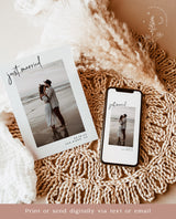 Photo Wedding Announcement | Photo Elopement Announcement