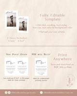 Photo Wedding Announcement | Photo Elopement Announcement