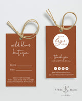 Boho Small Business Hang Tag | Boutique Clothing Tag Template