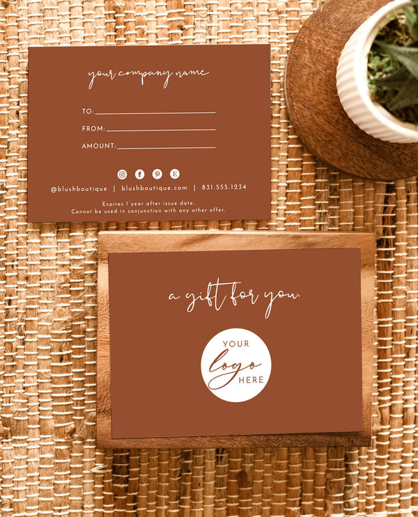 Boho Small Business Hang Tag  Boutique Clothing Tag Template – Wild Bloom  Design Studio