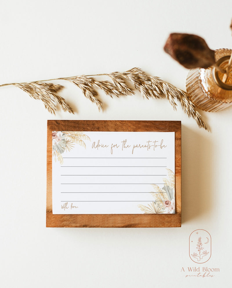 Pampas Grass Advice for Parents Card | Advice for Mommy 