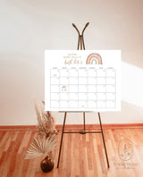 Rainbow Baby Due Date Calendar Game | Editable Baby Prediction