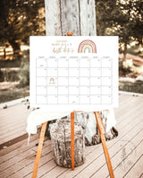 Rainbow Baby Due Date Calendar Game | Editable Baby Prediction