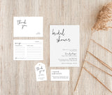 Minimalist Bridal Shower Invite | Modern Bridal Shower Bundle 