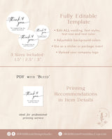 Small Business Thank You Sticker | Boho Business Package Sticker