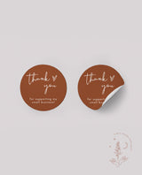 Small Business Thank You Sticker | Boho Business Package Sticker