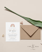Rainbow Baby Shower Invitation | Gender Neutral Shower Invite