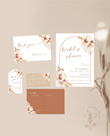 Bohemian Bridal Shower Invite | Minimalist Bridal Shower Bundle