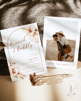 Brunch and Bubbly Bridal Shower Invite | Editable Bridal Brunch Invite