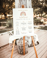 Rainbow Baby Milestone Birthday Poster | First Birthday Milestone Board