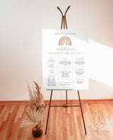 Rainbow Baby Milestone Birthday Poster | First Birthday Milestone Board