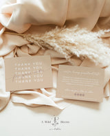 Beige Small Business Thank You Card | Boho Boutique Thank You Template
