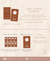 Boho Small Business Hang Tag | Boutique Clothing Tag Template
