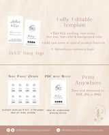 Boho Small Business Hang Tag | Boutique Clothing Tag Template