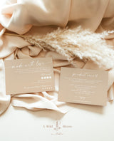 Beige Thank You Card | Made with Love Product Care